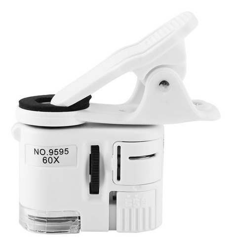 Lupa Microscopio Lente Clip Celular Smartphone 60x 9595 Led