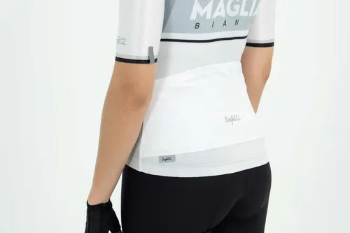 Jersey Camiseta De Ciclismo Safetti Maglia Blanca Unisex
