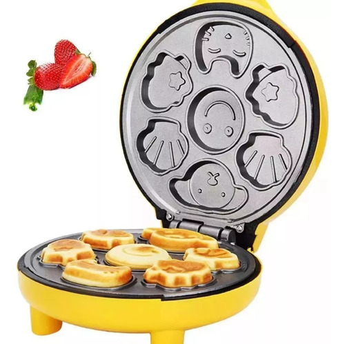 Maquina Para Hot Cakes Figuras Inflables Waflera Amarilla