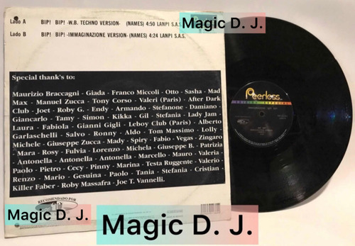 Immaginazione Vinilo Bip Bip Techno 1992 (Usado)