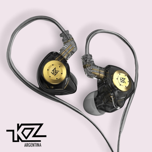 Imagen 3 de 3 de Auriculares In Ear Kz Edx Pro Cable 5n Ofc Sin Microfono