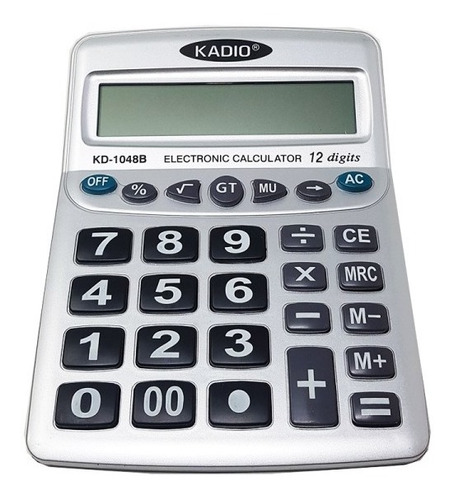 Calculadora De Escritorio Kadio Kd-1048b Grande 12 Dígitos