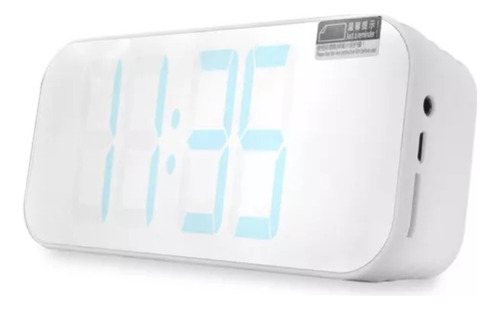 Corneta Despertador Reloj Digital Bluetooth Blanco (gp)