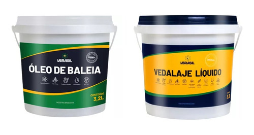 Oleo De Baleia + Veda Laje Líquido Vbrasil 3,2 Litros 