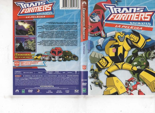 Transformers Animated La Película - Dvd Original - Mcbmi