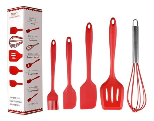 Utensilios De Cocina 5 Piezas  Para Reposteria De Silicona