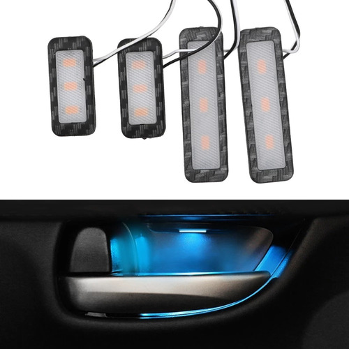 4 Luces Led Para Decoración De Manija De Puerta De Coche