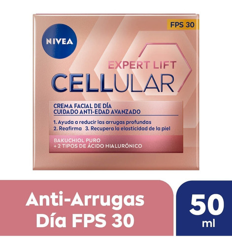 Crema De Día Antiedad Nivea Cellular Expert Lift Fp30 - 50ml