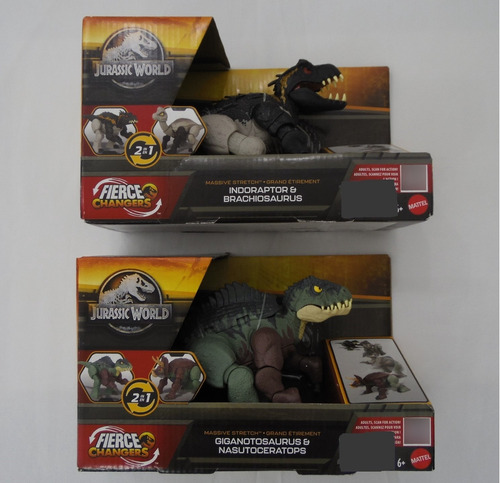 Fierce Changers Indoraptor A Brachiosaurus Y Giganotosaurus