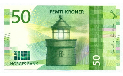 Noruega Billete Coleccion 50 Kroner 2017 Sin Circular Unc