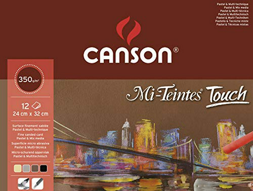 Canson Mi-teintes Touch Pads - Surtido De 9.5  X12.6  Pad 12