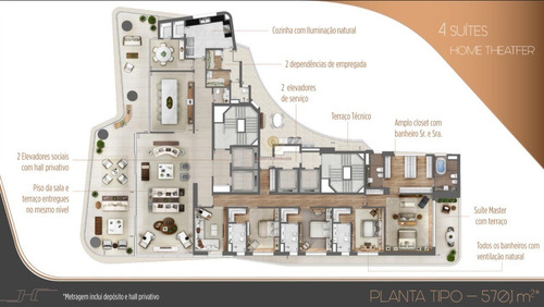 Imagem 14 de 18 de Apartamento Alto Padrão À Venda No Itaim Bibi - Ap01424 - 70573405
