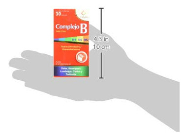 Complejo B Vitaminas Tabletas, 30 Piezas