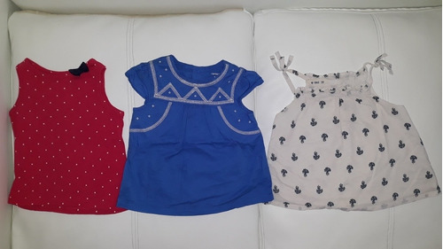 Lote Remeras Blusas Musculosas Beba 12 Meses Carters Bas