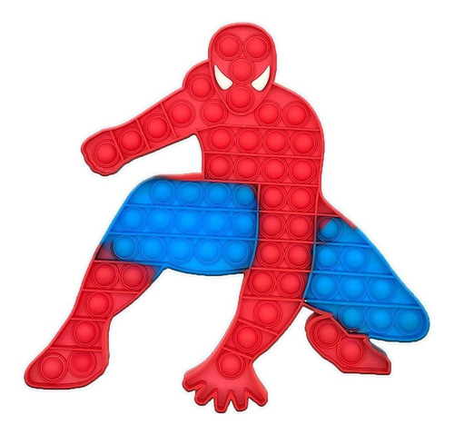 Popit Pop It Spiderman Multicolor Antiestrés Silicona Fidget