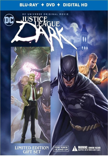 Liga De La Justicia Oscura | Bluray + Dvd + Figura Colección