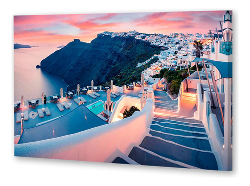 Cuadro 60x90cm Grecia Santorini Paisaje Viajes Mundo M5