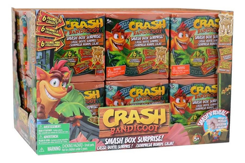 Crash Bandicoot Smash Box Surprise Caja Sorpresa Cortex Coco