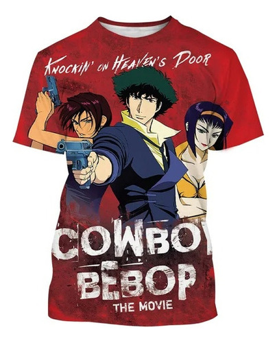 Camiseta Casual De Manga Corta Con Estampado 3d Cowboy Bebop