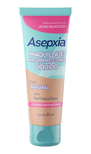 Asepxia Maquillaje Anti Imperf Liquido Skin Natural 30ml