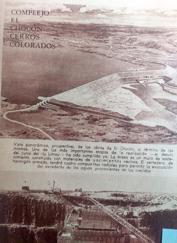 Complejo El Chocon Cerros Colorados 1971 Rio Limay Desvio