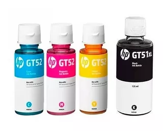 Tinta Hp Gt51 Gt52 Original Pack Blackxl Cian Yellow Magenta