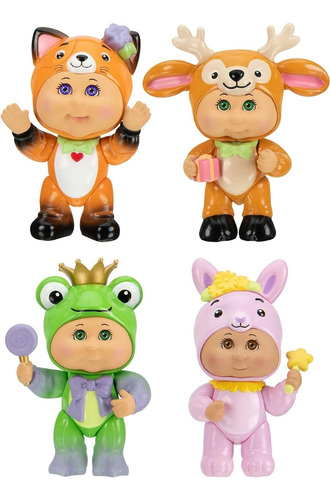 Cabbage Patch Pack Cutietown 4 Figuras Amigos Del Bosque