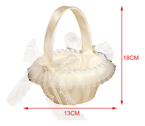 Cesta De Almacenamiento De Pétalos For Niña De Flores De