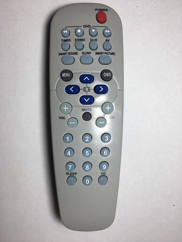 Control Remoto 2884 Para Tv Philips De Tubo- Zona Martinez