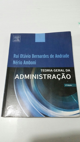 Livro Teoria Geral Da Administração Segunda Edição 