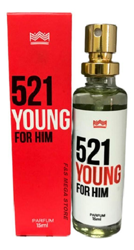 Perfume Masculino 521 Young For Him Amakha Paris 15ml Bolsa