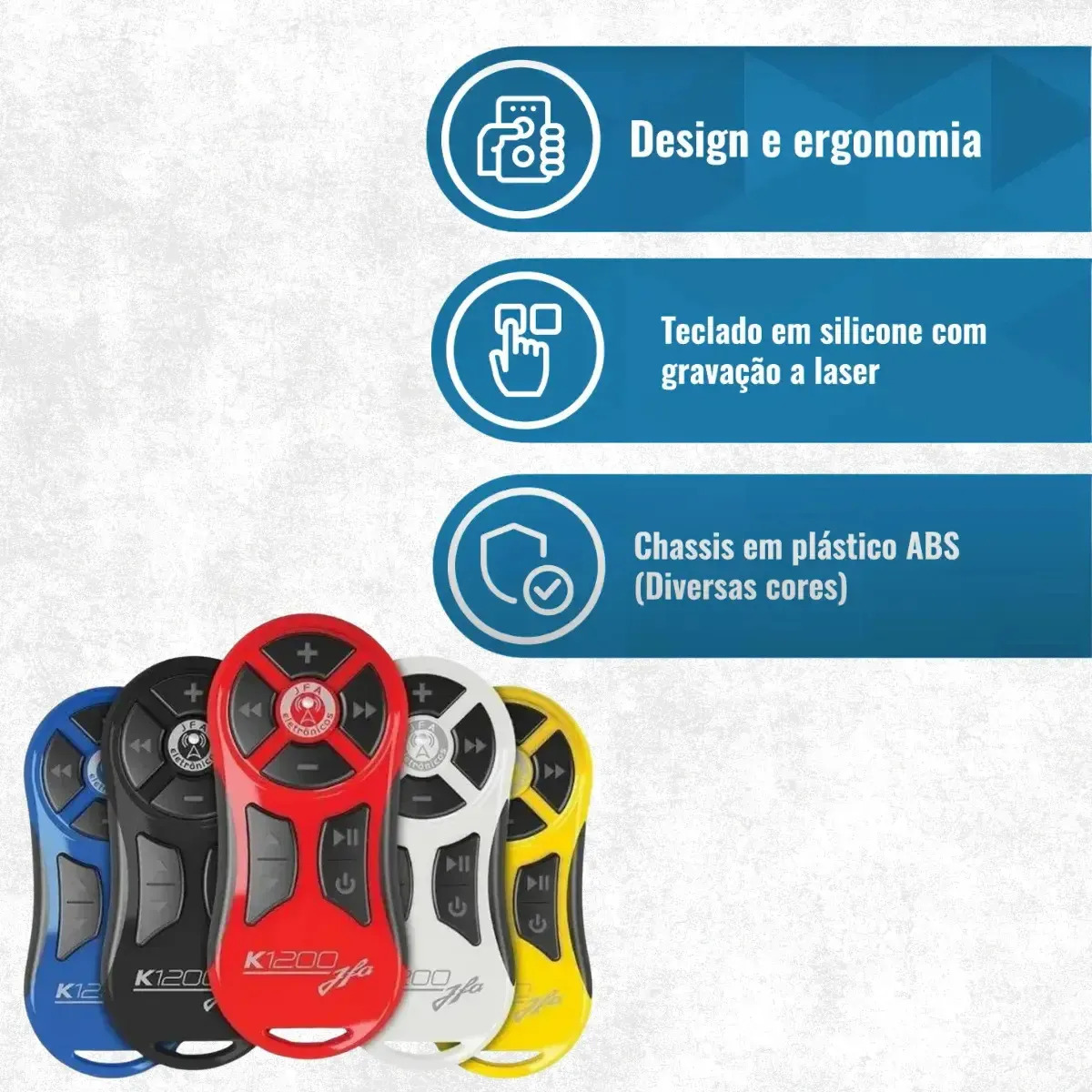 Controle Longa Distancia Universal Jfa K1200 1200m + Central Preto-laranja