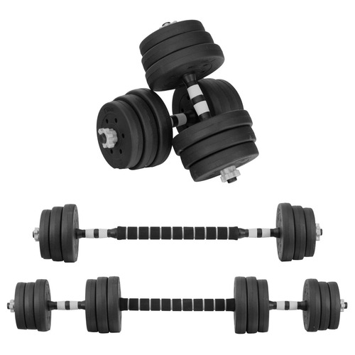 Mancuernas Ajustables Altera 20kg Juego Pesas Gym Ejercicio Color Gris