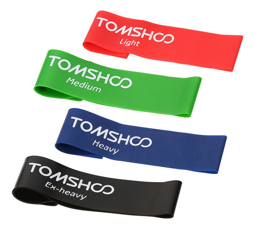 Juego De Bandas De Resistencia Tomshoo Workout Gym Physical