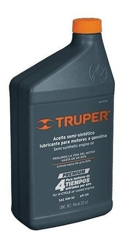 Aceite Semi-sintético Motor 4 Tiempos 946ml (32oz) Truper