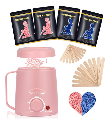 Yovanpur - Kit De Cera Para Mujer, Mini Kit De Cera Para Dep