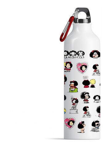 Termo Botella Mafalda Personalizado 750ml Botella Aluminio