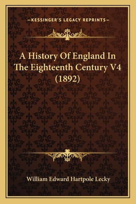 Libro A History Of England In The Eighteenth Century V4 (...