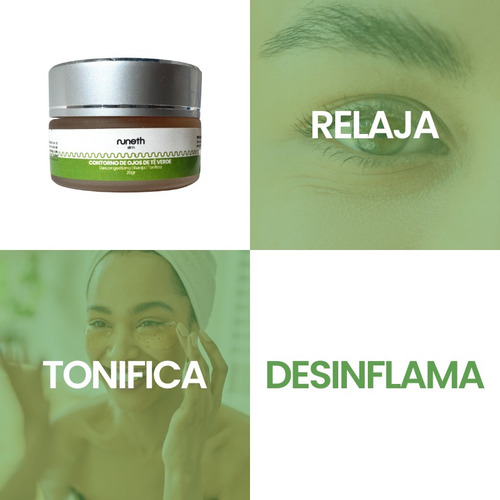 Nuneth - Contorno De Ojos Té Verde, 20gr Momento de aplicación Día/Noche Tipo de piel Todo tipo de piel