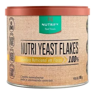 Suplemento Em Flocos Nutrify Nutri Yeast Flakes Levedura Nutricional Em Lata De 100g