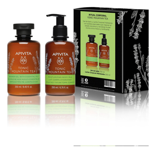 Set Ritual Corporal Tonic Mountain Tea Apivita