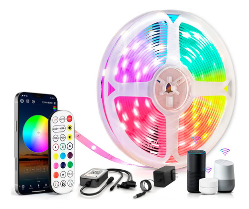 Tira De Luces Led Wifi 10 Metros Compatible Con Alexa