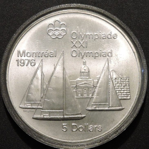 Canadá - Km84 - 5 Dolares 1973 - Plata 925 - 38mm.