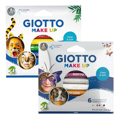 Lápices Pinta Cara Maquillaje Make Up 6 Unidades Giotto