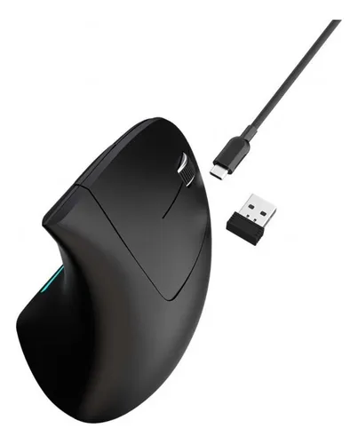 Mouse Vertical Netmak Inalambrico Recargable Ergonomico Usb