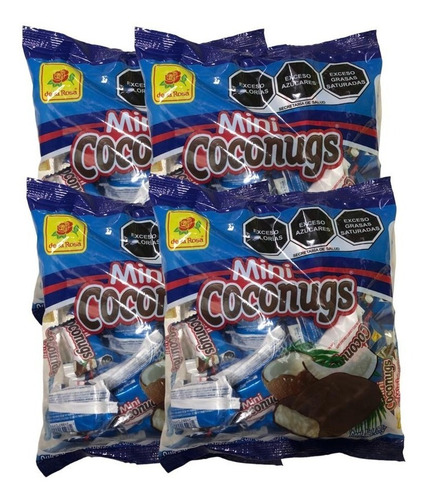 Mini Coconugs Dulce De Coco Chocolate 72 Pz 15 G C/u E