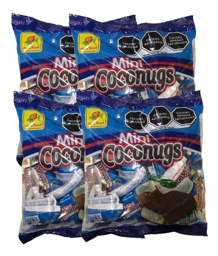 Mini Coconugs Dulce  Coco Chocolate 144 Pz 15 G C/u 2,160kg