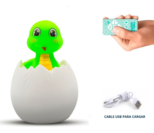 Lampara Huevo Mascota Favorita Recargable Con Control Led