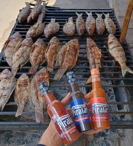 Salsa Picante Negra Artesanal Pirata De Mazatlan 195 Ml