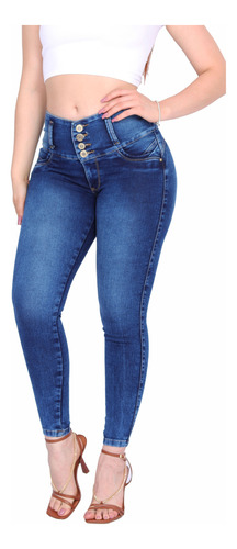 Umarah® Jeans Mujer Mezclilla Stretch Pushup Trabillas Wk51